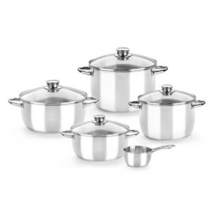 Pack 5 Piezas Menaje Monix M450066/ Acero Inoxidable